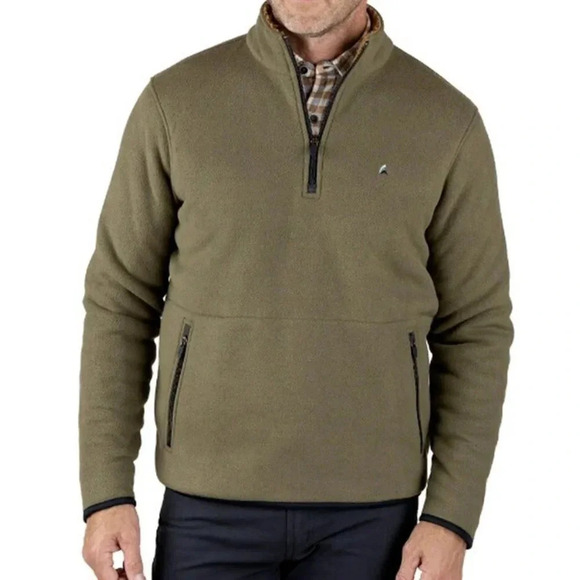 Tailor Vintage Men's Army Polar Bonded Berber Fleece Pullover Size S (MSRP $108) - Picture 1 of 4